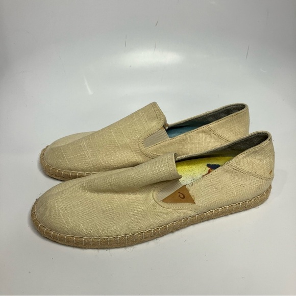 Olukai Kaula Ka’a Kapa linen drop in espadrille flats size 10 - Picture 6 of 13